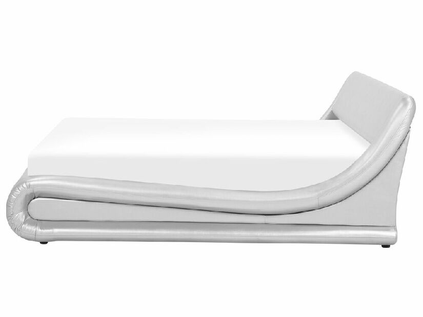 Manželská posteľ 180 cm AVENUE (s roštom a úl. priestorom) (strieborná)