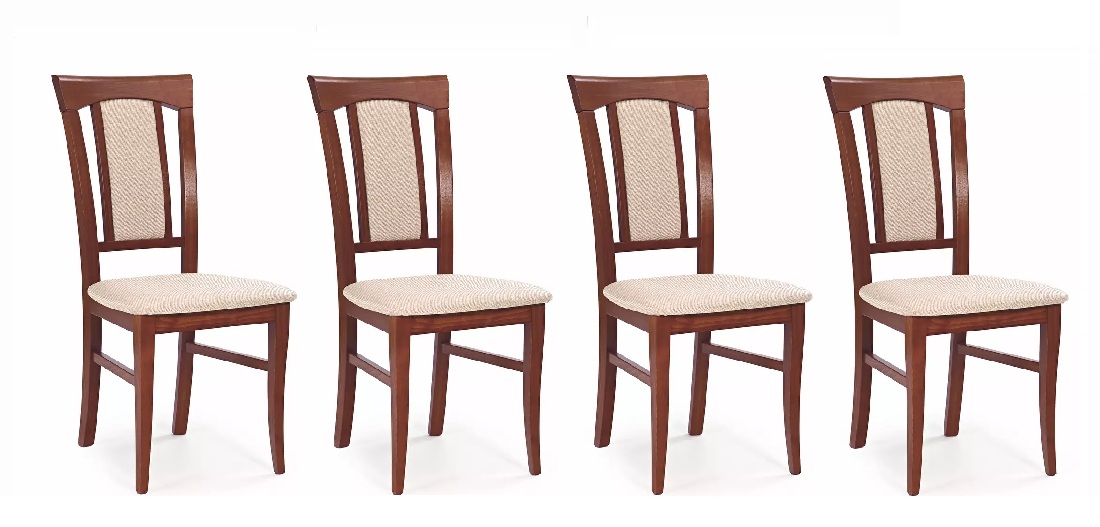 Set 4ks. jedálných stoličiek Arkki (čerešňa antická II + béžová) *výpredaj