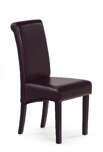 Jedálenská stolička Coluna (wenge + tmavohnedá)