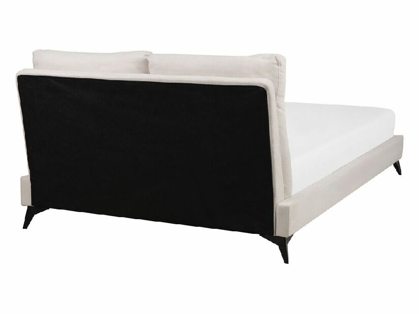 Manželská posteľ 140 cm MELIA (s roštom) (béžová)