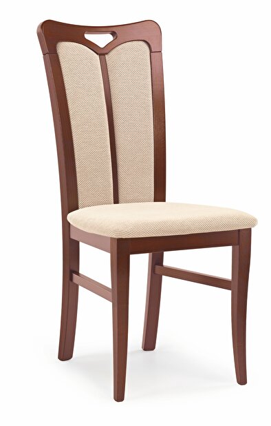 Jedálenská stolička Hubert 2 (čerešňa antická II + béžová)