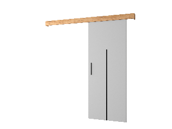 Posuvné dvere 90 cm Sharlene X (biela matná + craft zlatý + čierna)