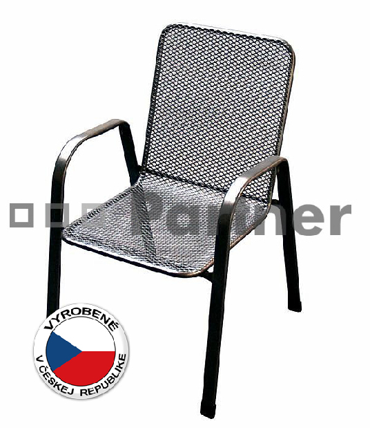 Záhradná stolička Sága nízka (kov)