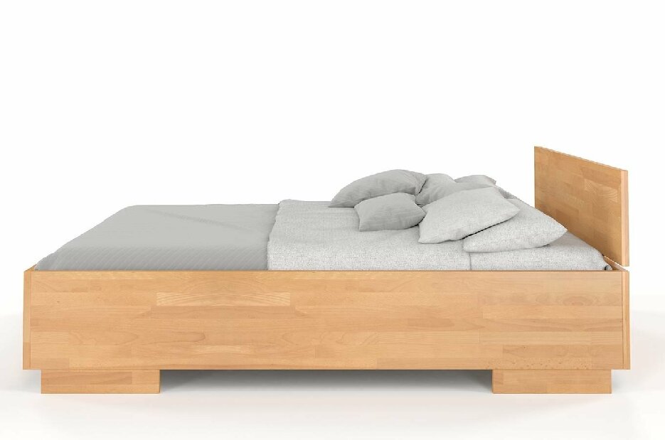 Manželská posteľ 180 cm Naturlig Larsos High (buk)