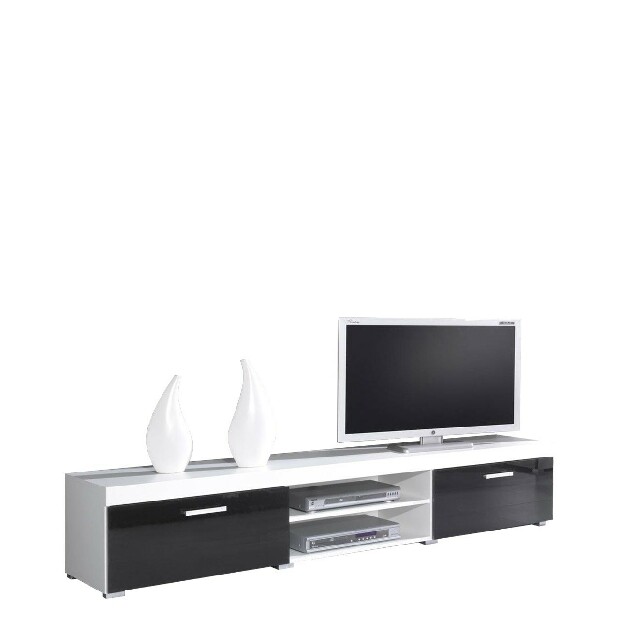 TV stolík/skrinka Mamba (biela + čierna) *výpredaj