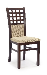 Jedálenská stolička Garret 3 Orech tmavý + béžová