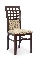 Jedálenská stolička Garret 3 Orech tmavý + béžová