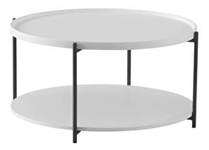 Konferenčný stolík LAPIN (biela + čierna)