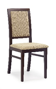 Jedálenská stolička Sporle Orech tmavý + béž