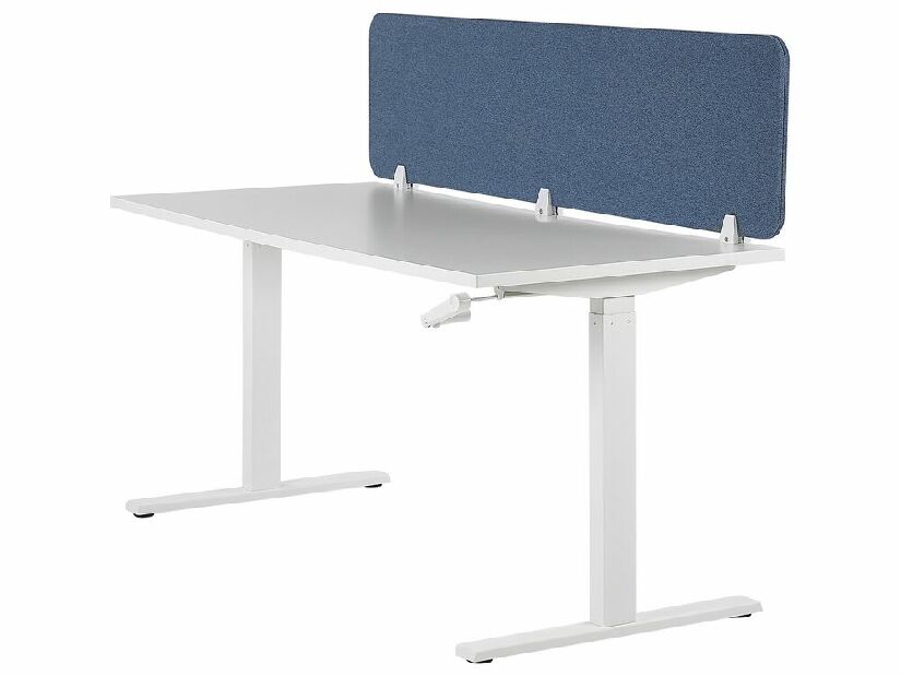 Prepážka na pracovný stôl 180x40 cm Whitley (modrá)