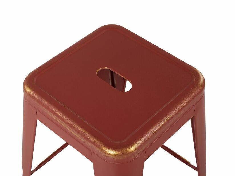 Set 2ks. barových stoličiek 60cm Cabriot (červenozlatá) 