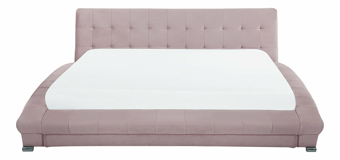 Manželská posteľ 180 cm LILLY (s roštom) (ružová)