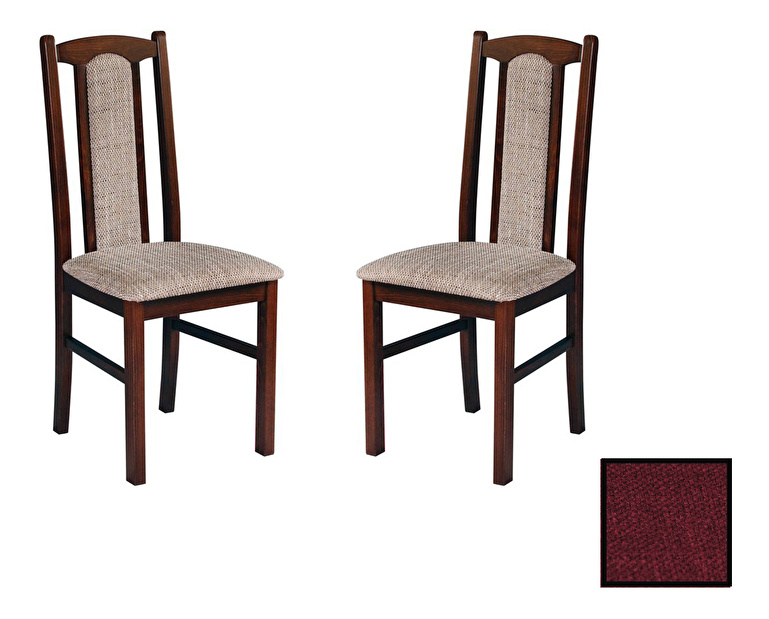 Set 2 ks. jedálenských stoličiek Arte (orech + tkanina 9) *výpredaj