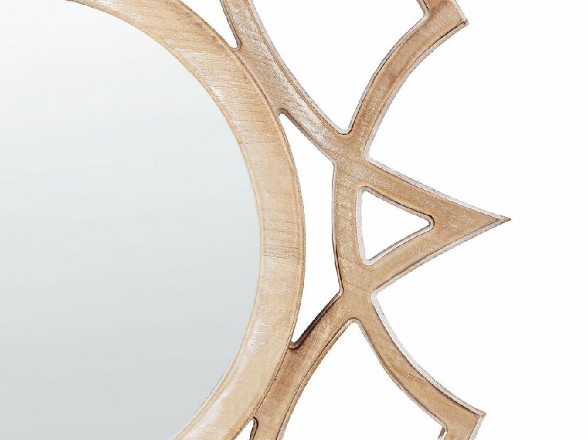 Nástenné zrkadlo Zaccai (svetlé drevo) 