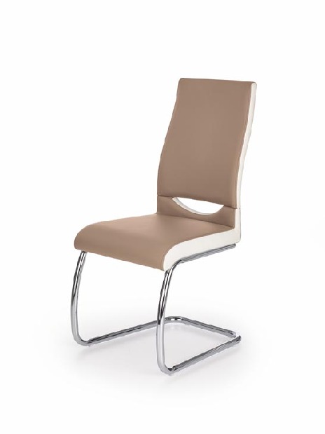 Jedálenská stolička K259 (cappuccino + Biela)