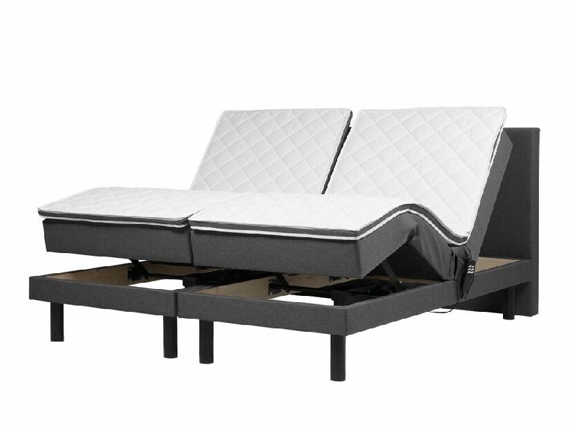 Manželská posteľ 180 cm ERLE (sivá)