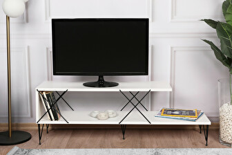 TV stolík/skrinka Stret (biela)