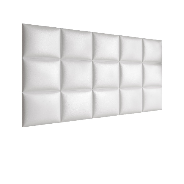 Čalúnený nástenný panel Pazara 40x30 cm (ekokoža soft 017 (biela)