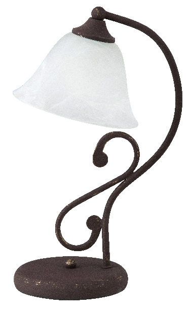 Nočná lampa Margaret (antická hnedá + biela)