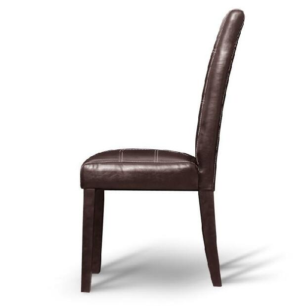 Jedálenská stolička Rianara R2 (tmavohnedá + orech tmavý)