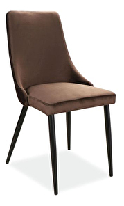Jedálenská stolička Polly (hnedá + čierna)