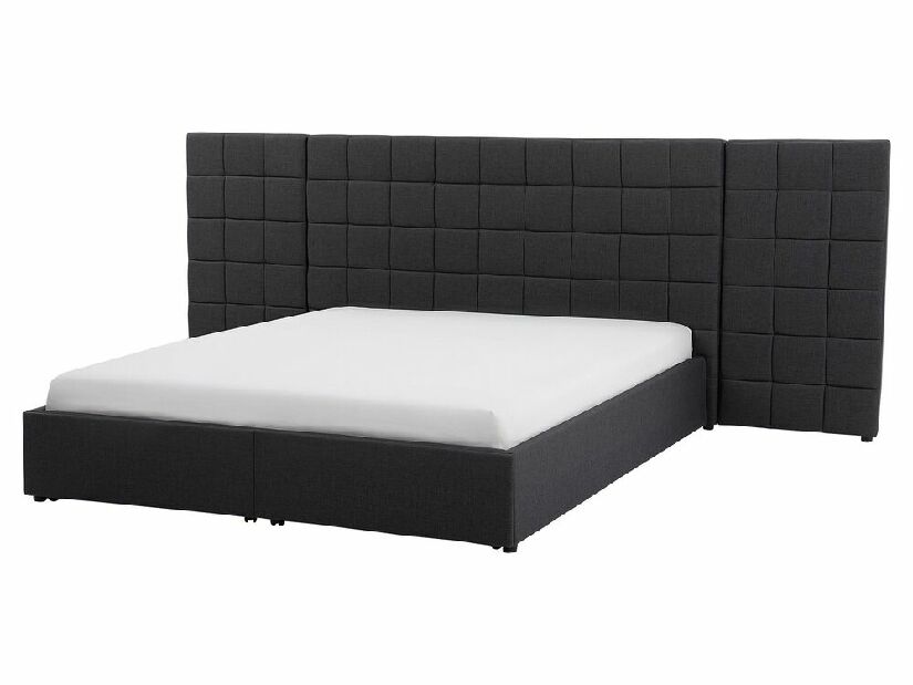 Manželská posteľ 160 cm MALI (s roštom a úl. priestorom) (sivá)