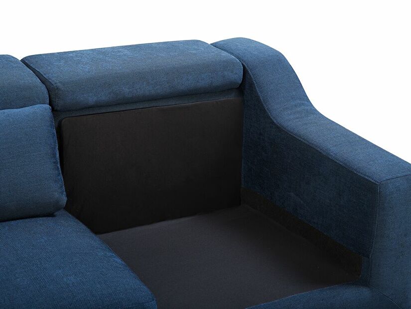 Rohová sedačka Guderup (modrá) (P)