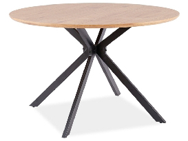 Jedálenský stôl Amee (dub + čierna) (pre 4 osoby)