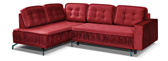 Rohová sedačka Variana (červená) (L)