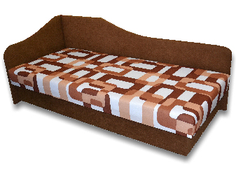 Jednolôžková posteľ (váľanda) 80 cm Lady 87 (Hnedá 13 + Gusto 11) (L)