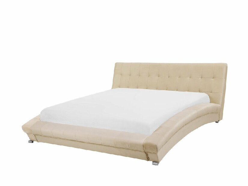 Manželská posteľ 160 cm LILLY (s roštom) (béžová)