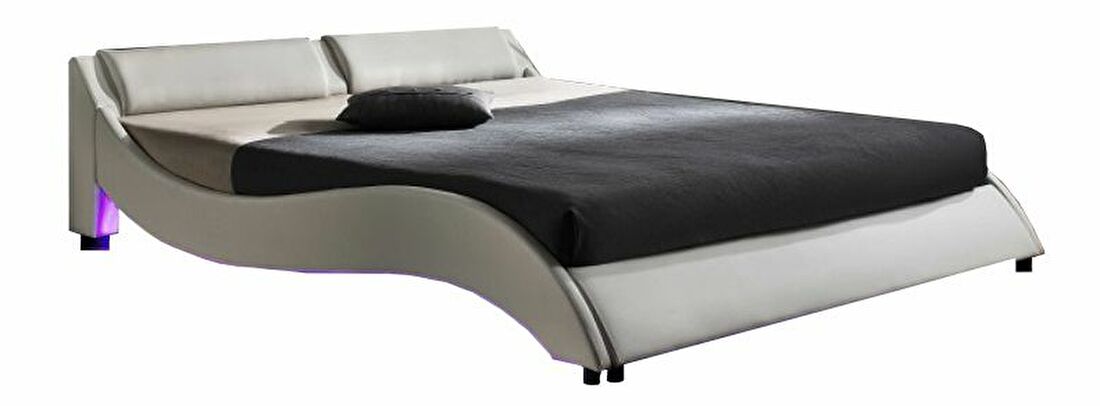 Manželská posteľ 180 cm Permelia (s roštom a LED) *výpredaj