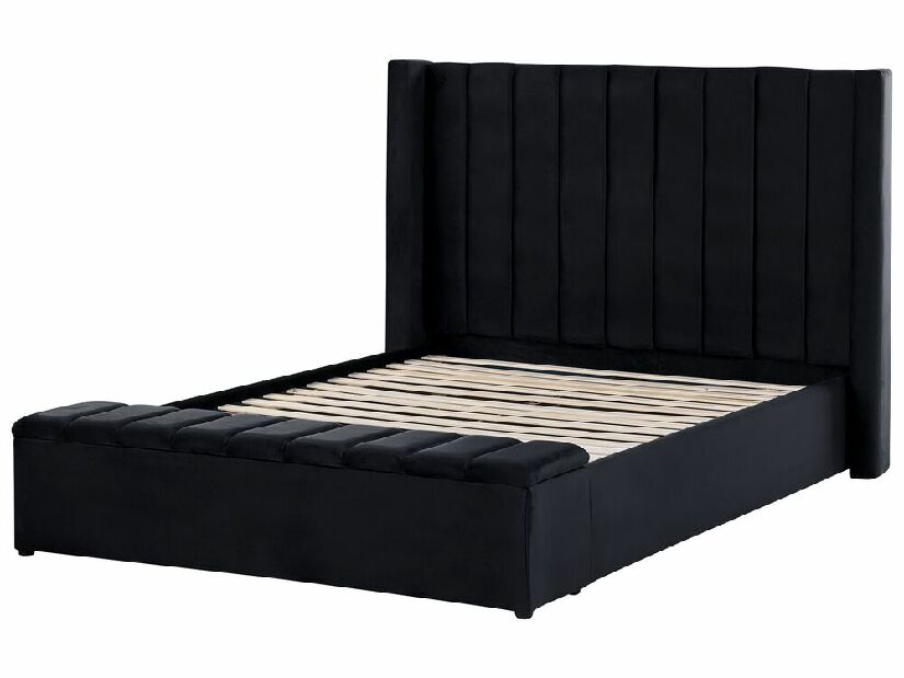 Manželská posteľ 140 cm Noya (čierna)