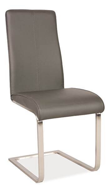 Jedálenská stolička H-856 (ekokoža sivá)