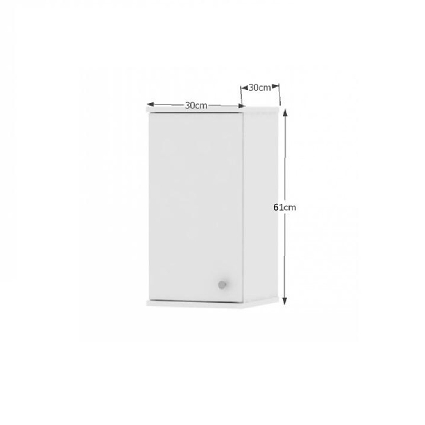 Kúpeľňová skrinka na stenu Tarika Si09 1D biela *výpredaj