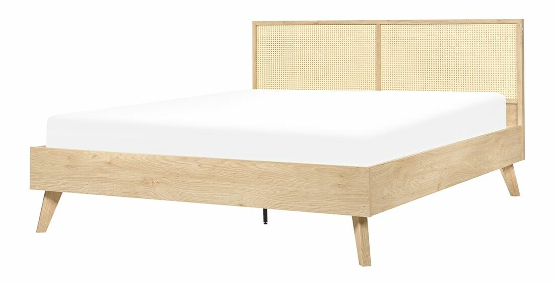 Manželská posteľ 160 cm Monza (svetlé drevo)