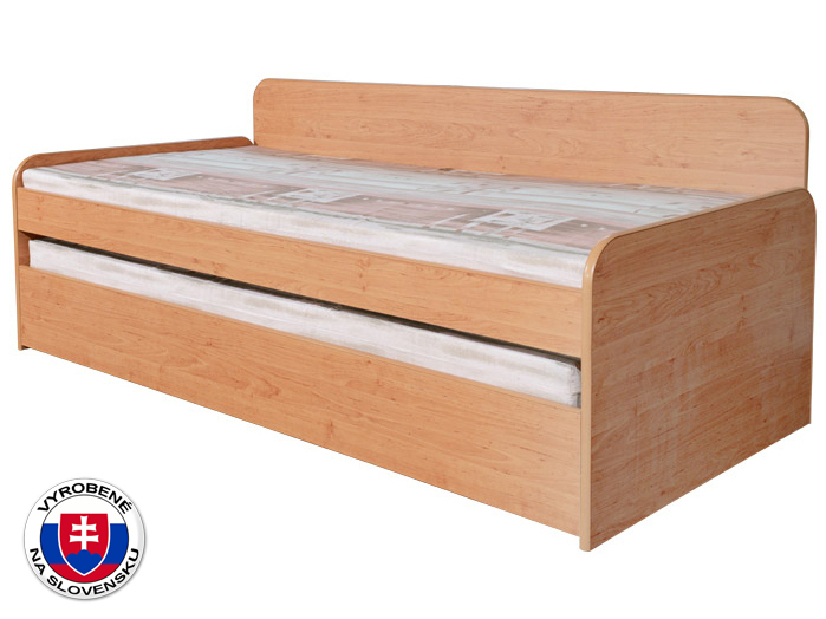 Rozkladacia posteľ 90 cm Nika Plus 2 (s molitanovými matracmi)