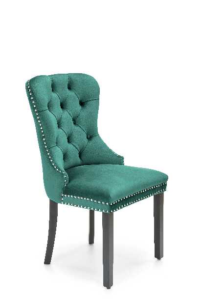 Jedálenska stolička Minety (smaragdová + čierna)