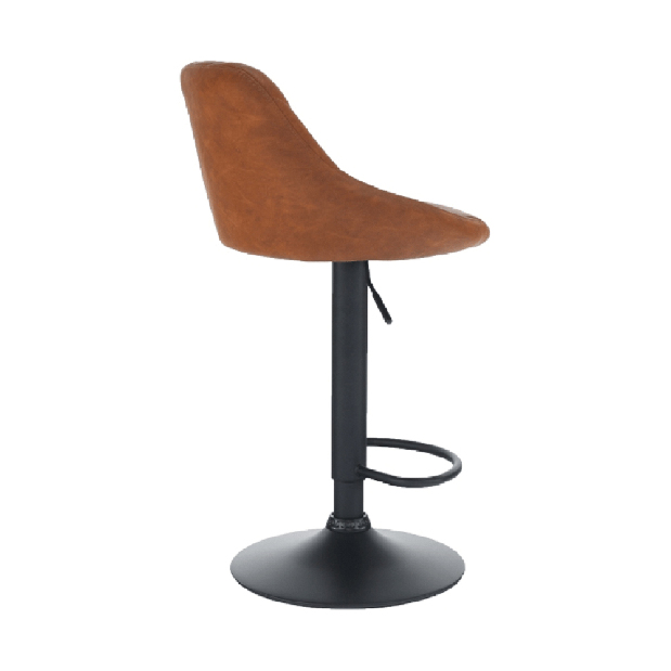 Barová stolička Teken (koňaková + čierna)