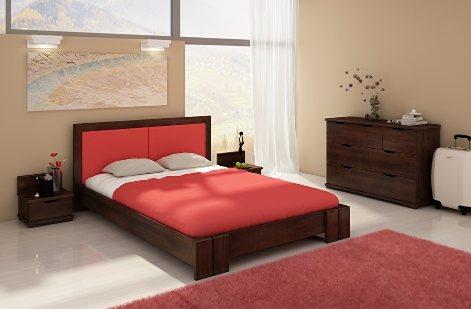 Manželská posteľ 200 cm Naturlig Manglerud (buk)