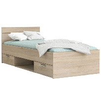 Jednolôžková posteľ 90 cm Myriam (dub sonoma)(bez matraca a roštu)