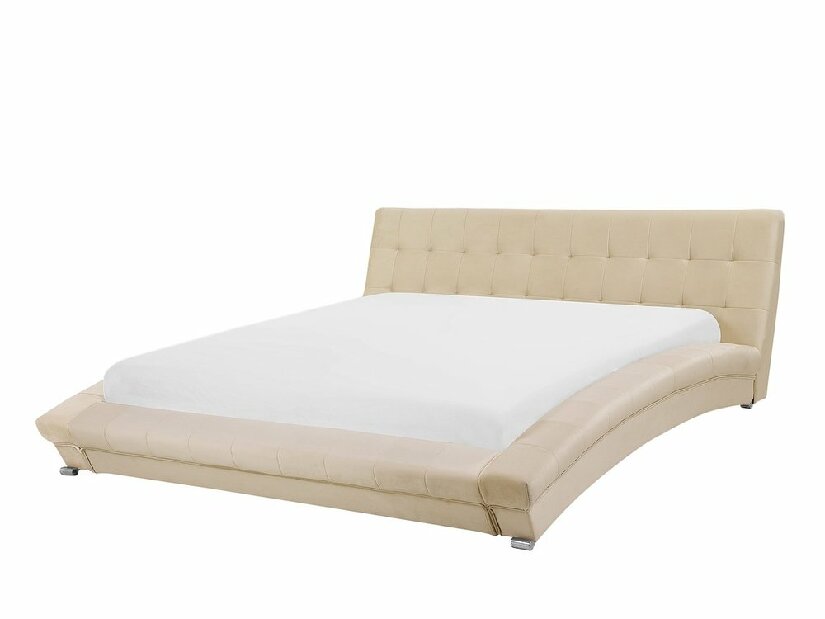Manželská posteľ 180 cm LILLY (s roštom) (béžová)