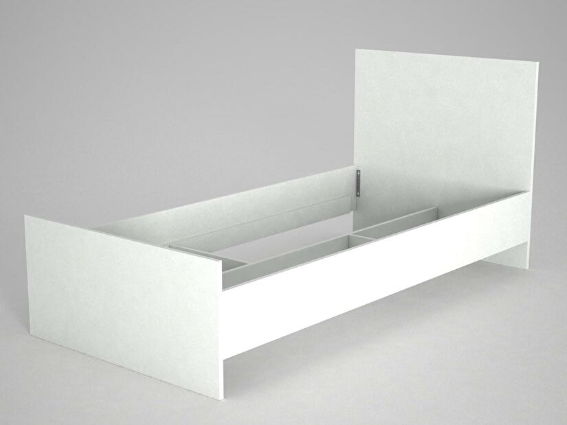 Jednolôžková posteľ 90 cm Ernesto (biela)