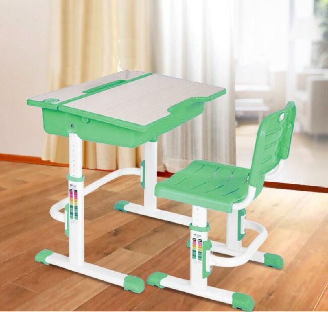 Detský písací stolík ASTRO 2 zelená (so stoličkou) *výpredaj