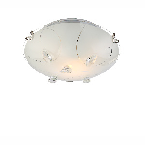 Stropné/nástenné svietidlo LED Alivia 40414-1 (s kryštálmi) (nikel + opál)