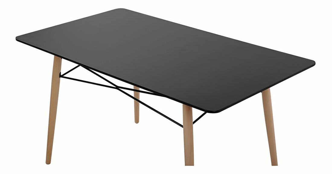 Jedálenský stôl Biondi (pre 4 osoby) (čierna)