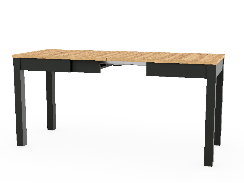 Jedálenský stôl Omega 03 (dub + čierna) (pre 4-6 osôb)