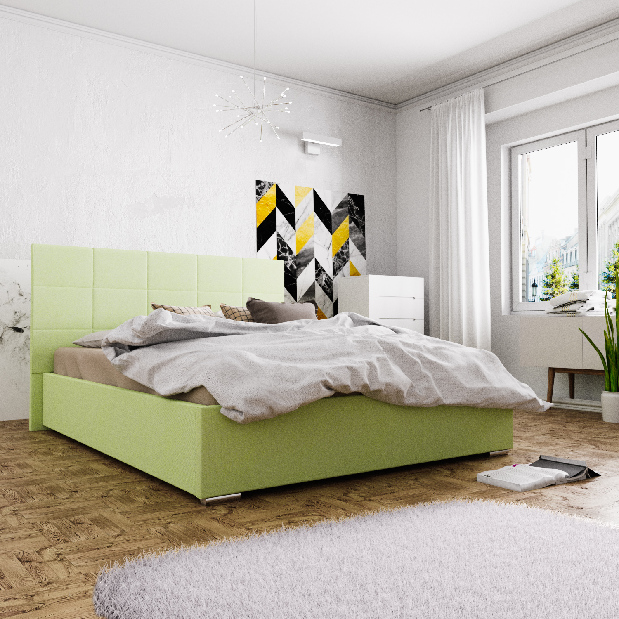 Manželská posteľ 160 cm Foxxie 4 (zelená)