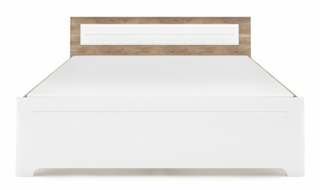 Manželská posteľ 160 cm Mulatto (dub canyon + biely lesk)