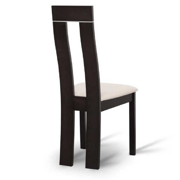Jedálenská stolička Dezi (wenge + béžová)